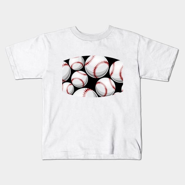 Fun Baseball Kids T-Shirt by KindlyHarlot